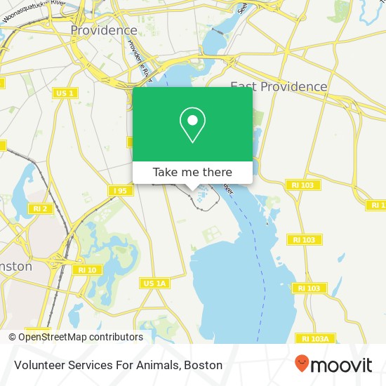 Mapa de Volunteer Services For Animals