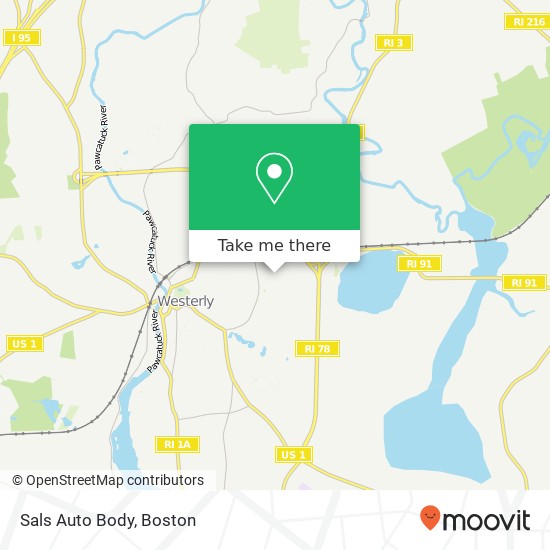 Sals Auto Body map