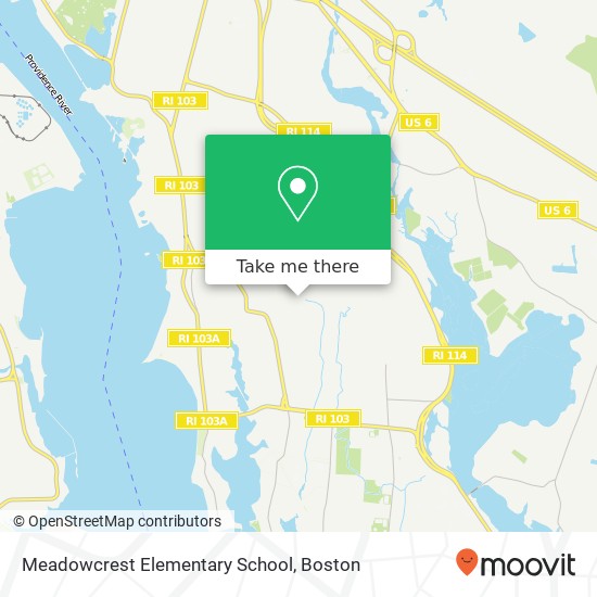 Mapa de Meadowcrest Elementary School