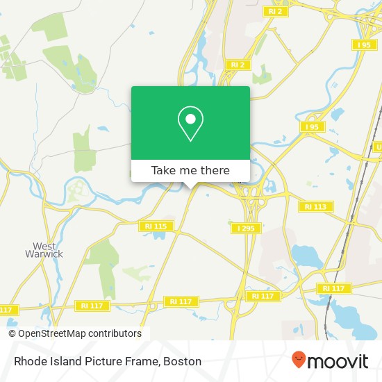 Rhode Island Picture Frame map
