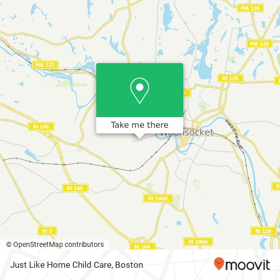 Mapa de Just Like Home Child Care