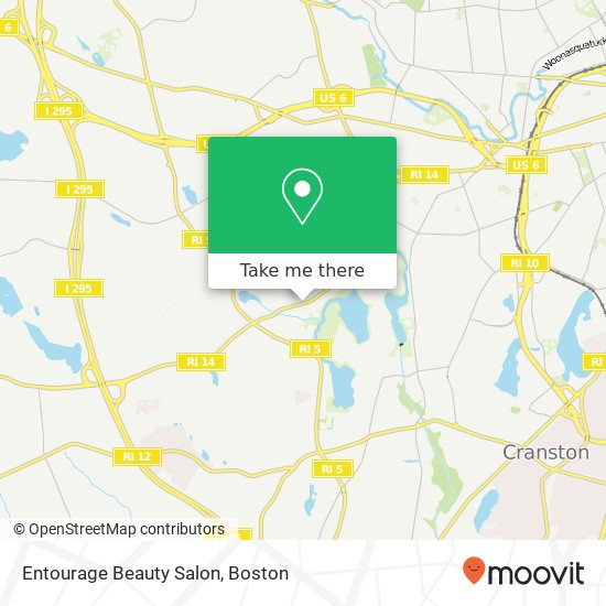 Mapa de Entourage Beauty Salon
