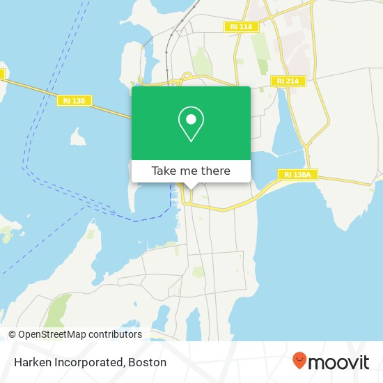 Harken  Incorporated map