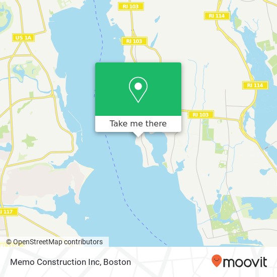 Memo Construction Inc map