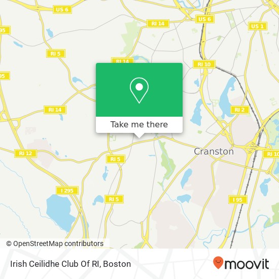 Irish Ceilidhe Club Of RI map