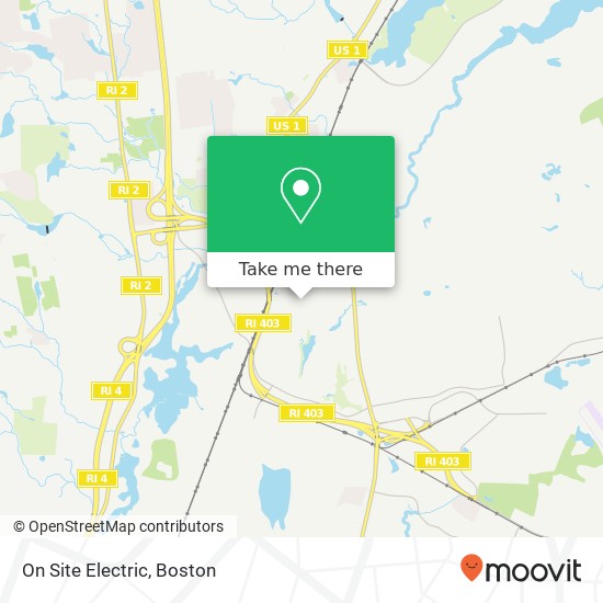 On Site Electric map