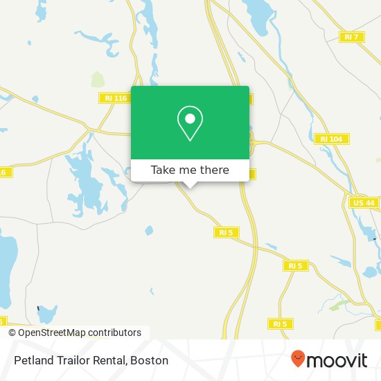 Petland Trailor Rental map