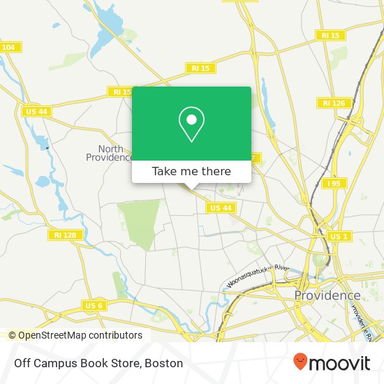 Mapa de Off Campus Book Store