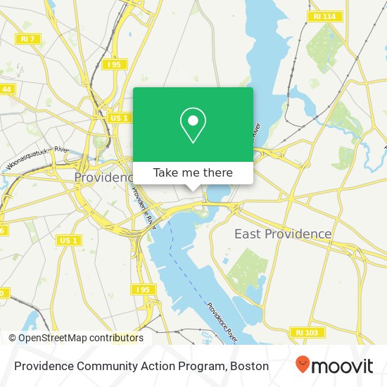 Mapa de Providence Community Action Program