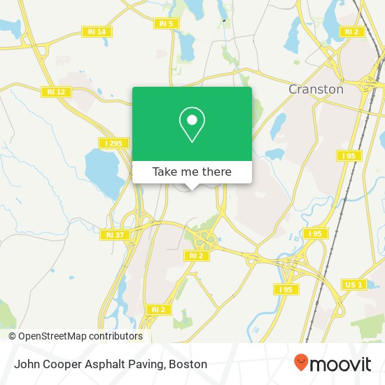 John Cooper Asphalt Paving map