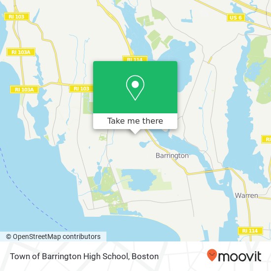 Town of Barrington High School map