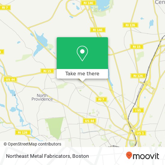 Northeast Metal Fabricators map
