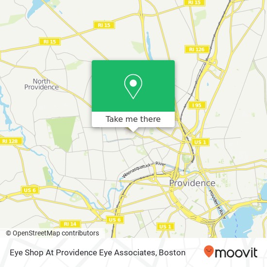 Mapa de Eye Shop At Providence Eye Associates