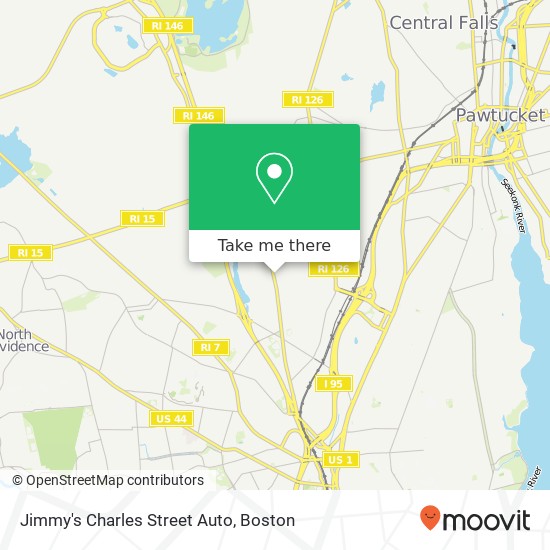 Mapa de Jimmy's Charles Street Auto