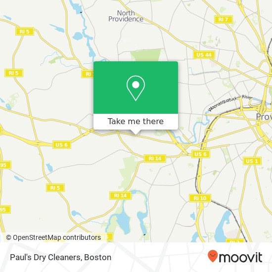 Mapa de Paul's Dry Cleaners