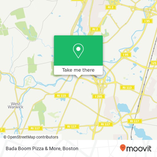 Mapa de Bada Boom Pizza & More