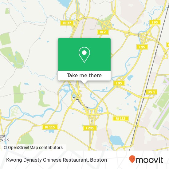 Mapa de Kwong Dynasty Chinese Restaurant