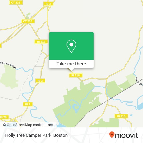 Holly Tree Camper Park map