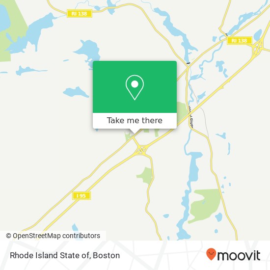 Mapa de Rhode Island State of