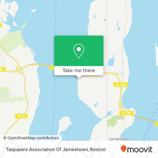 Taxpayers Association Of Jamestown map