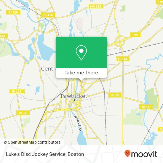 Mapa de Luke's Disc Jockey Service