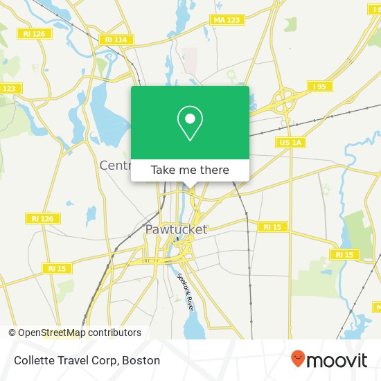 Collette Travel Corp map