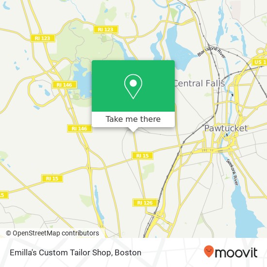 Emilla's Custom Tailor Shop map