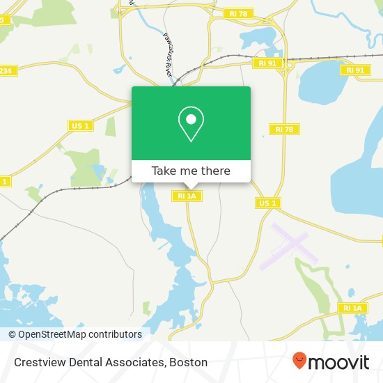 Mapa de Crestview Dental Associates