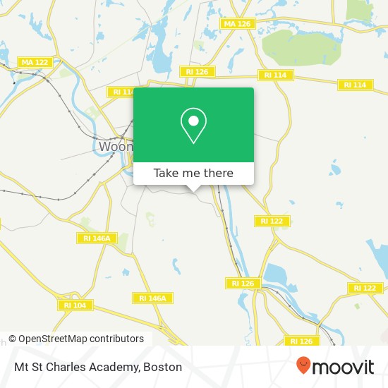 Mapa de Mt St Charles Academy