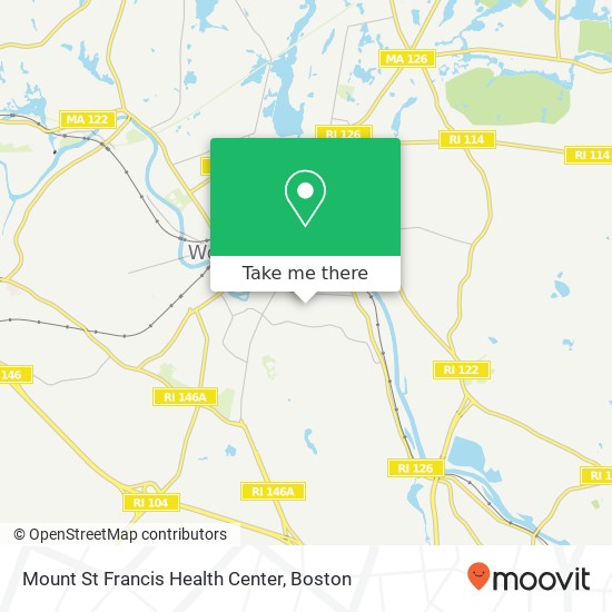 Mapa de Mount St Francis Health Center