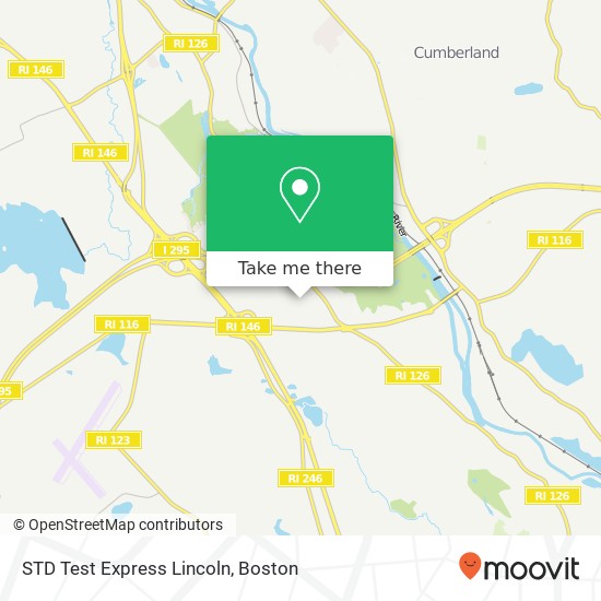 Mapa de STD Test Express Lincoln