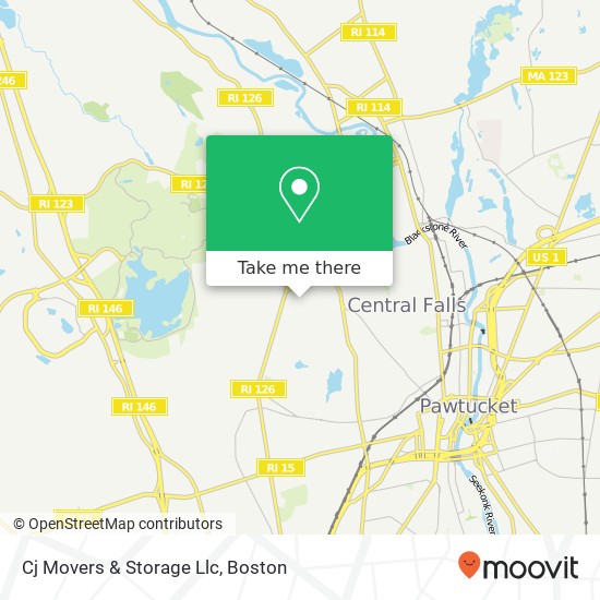 Mapa de Cj Movers & Storage Llc