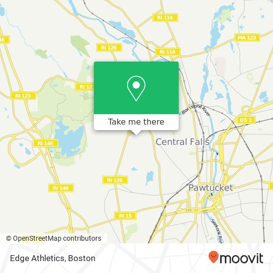 Edge Athletics map