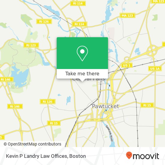 Kevin P Landry Law Offices map
