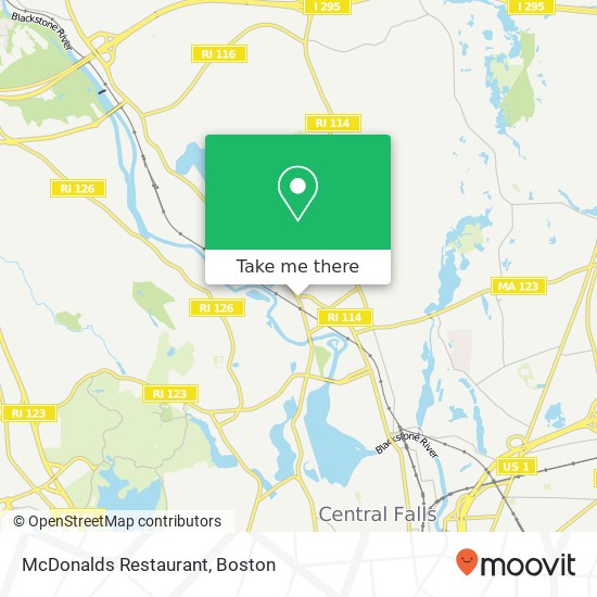 Mapa de McDonalds Restaurant