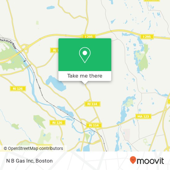 N B Gas Inc map