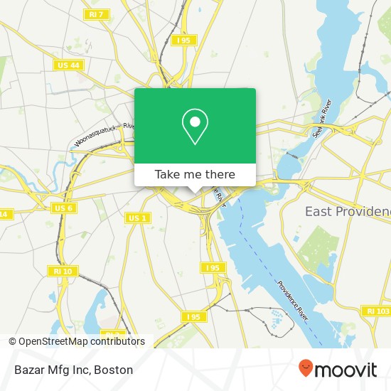 Mapa de Bazar Mfg Inc