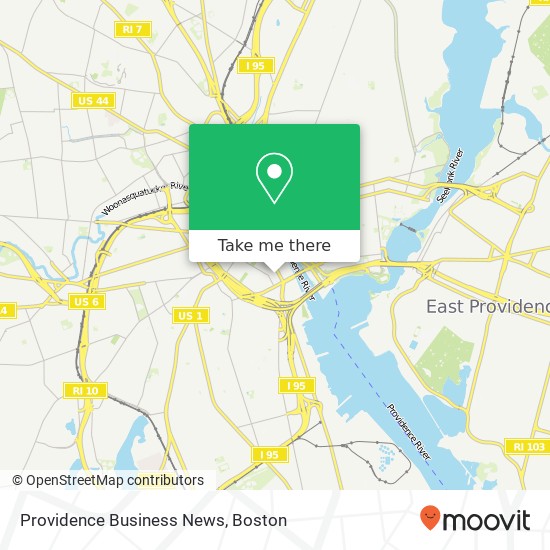 Mapa de Providence Business News