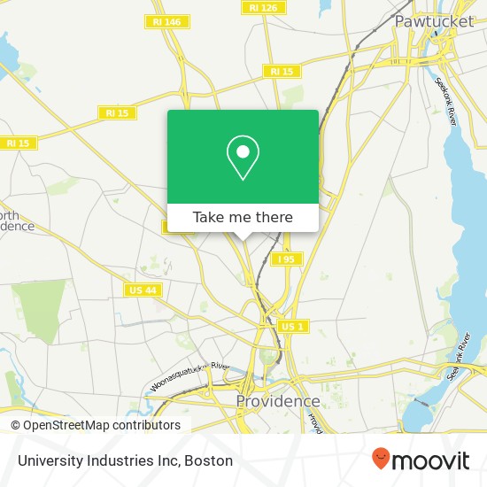 University Industries Inc map