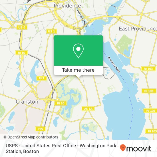 USPS - United States Post Office - Washington Park Station map