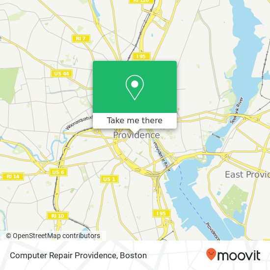 Computer Repair Providence map