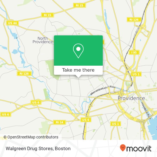 Mapa de Walgreen Drug Stores