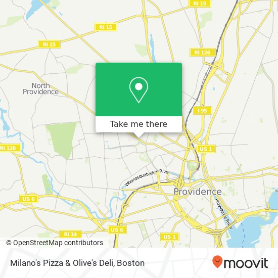 Mapa de Milano's Pizza & Olive's Deli