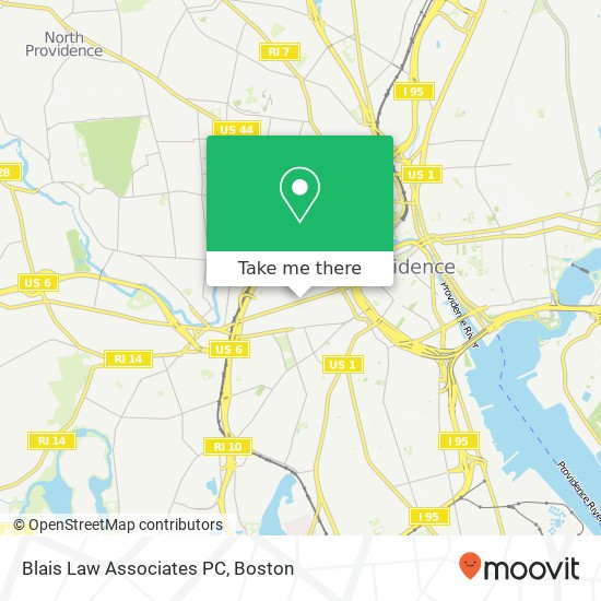 Mapa de Blais Law Associates PC