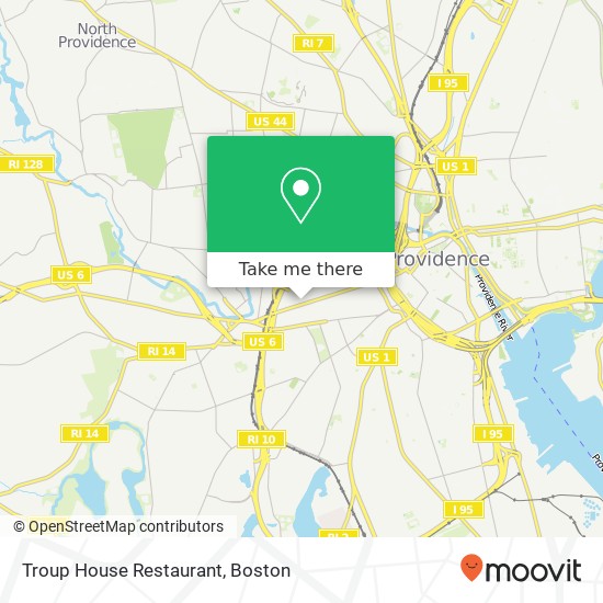 Mapa de Troup House Restaurant