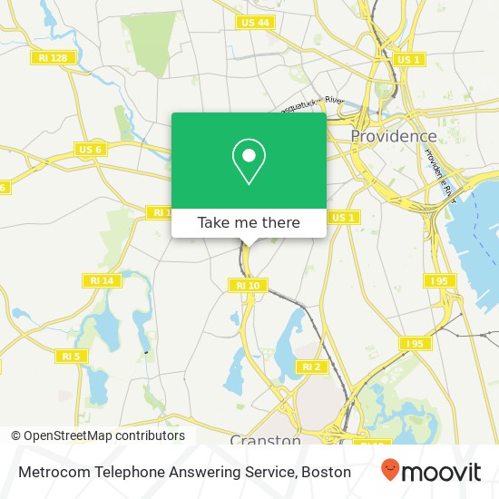 Mapa de Metrocom Telephone Answering Service