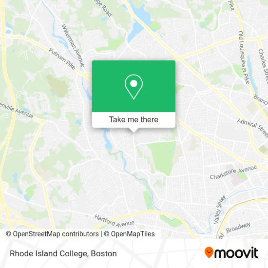 Rhode Island College map
