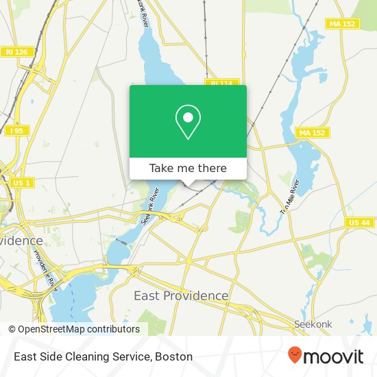 Mapa de East Side Cleaning Service