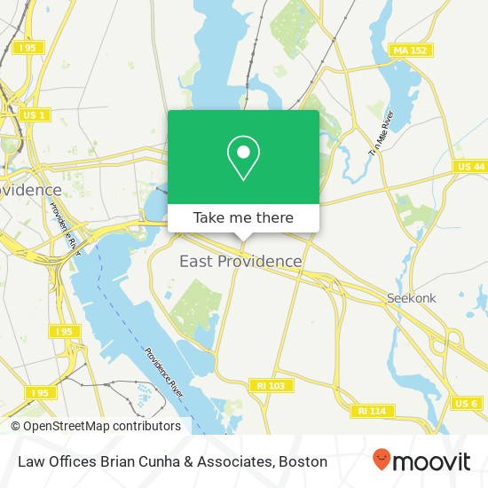 Law Offices Brian Cunha & Associates map