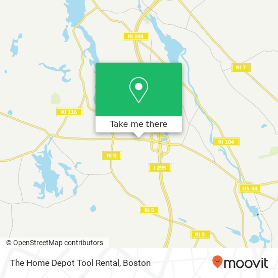 Mapa de The Home Depot Tool Rental